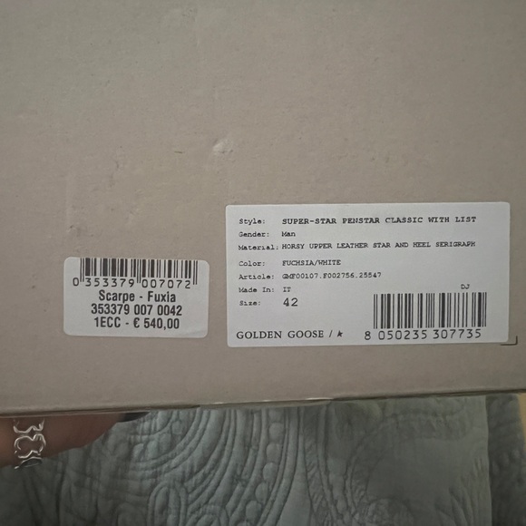 Golden Goose 42 size men pink/whitete - Picture 12 of 15